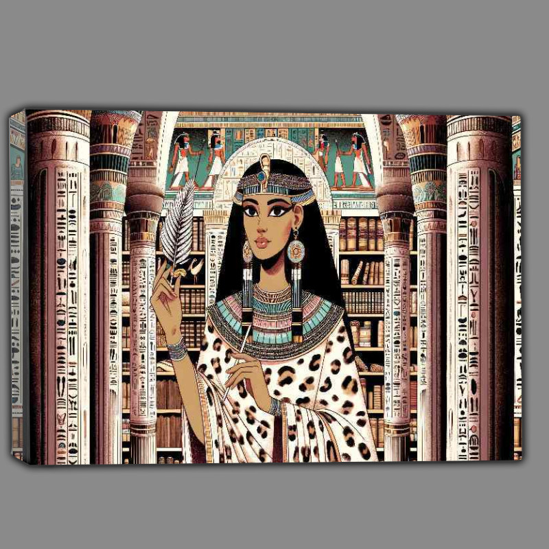 Buy Canvas : (Egyptian goddess Seshat goddess of writing)