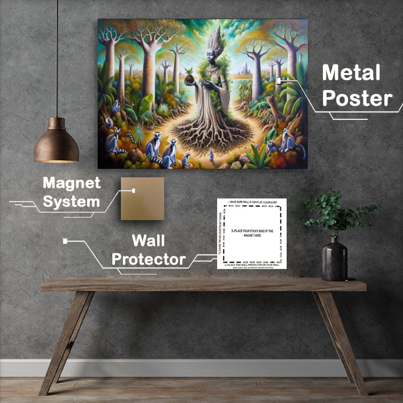 Buy Metal Poster : (Malagasy deity Ratovantany nurturing and earth bound)