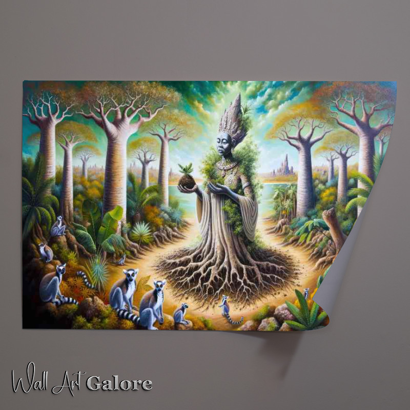 Buy Unframed Poster : (Malagasy deity Ratovantany nurturing and earth bound)