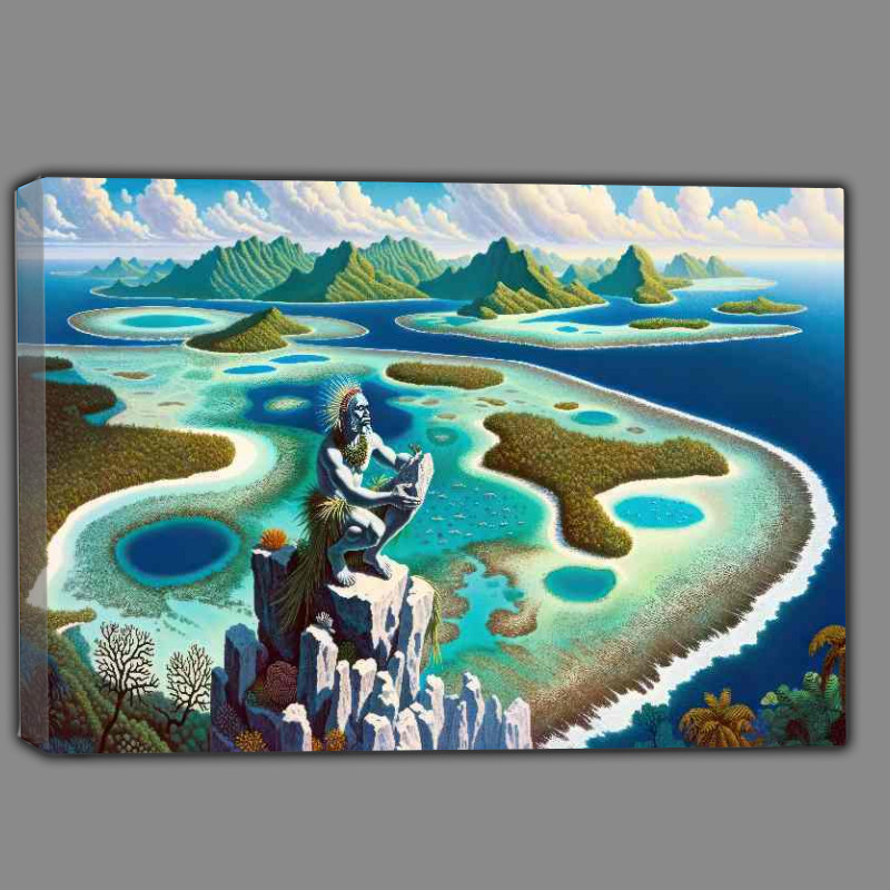 Buy Canvas : (Melanesian spirit Qat creator of islands)