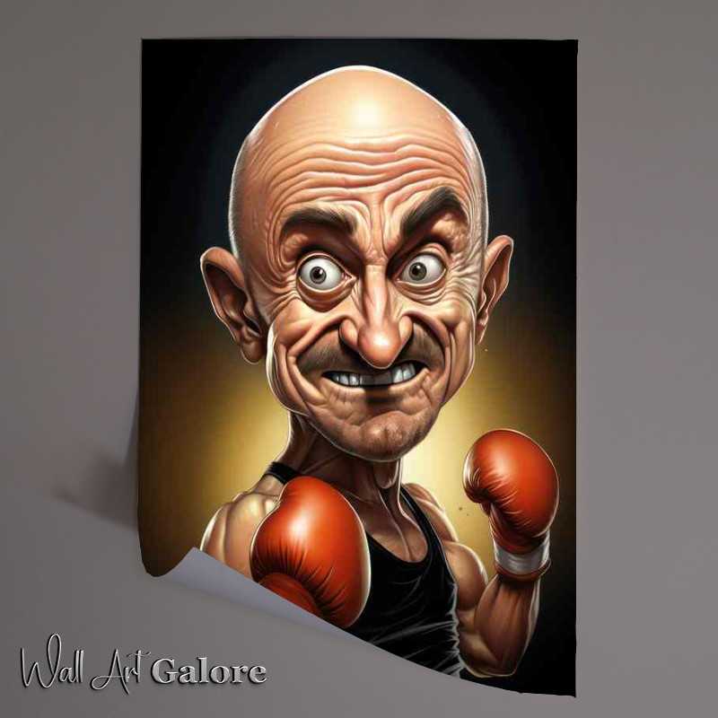 Buy Unframed Poster : (Caricature of Barry McGuigan boxer)