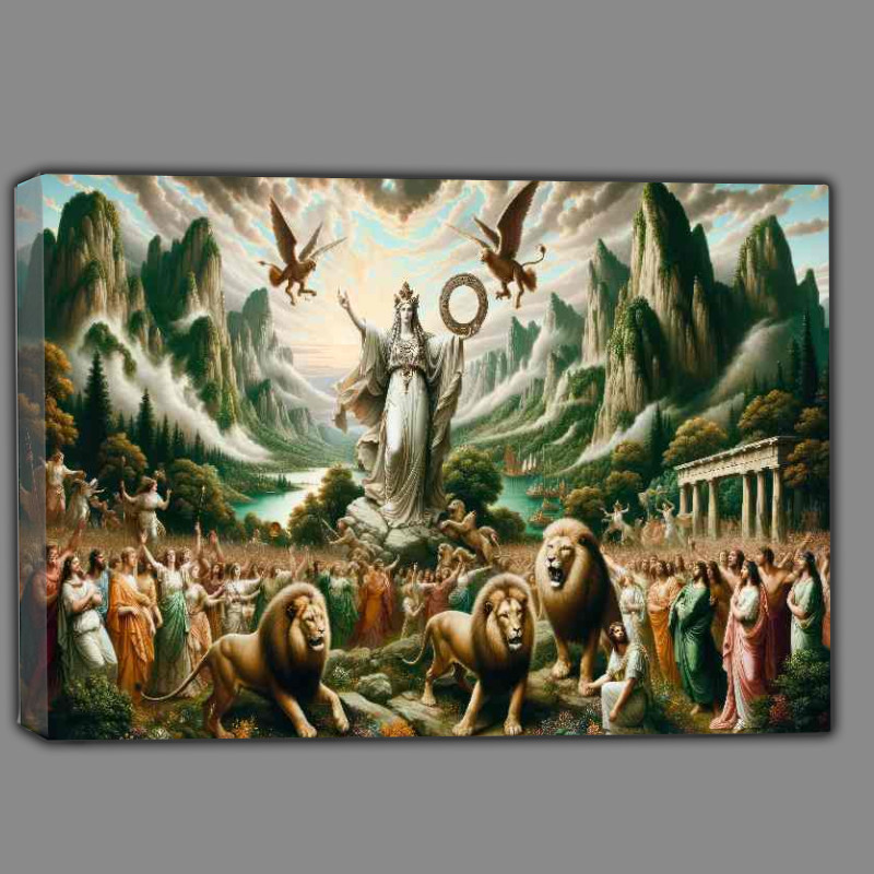 Buy Canvas : (Pagan deity Cybele Phrygian mother goddess)