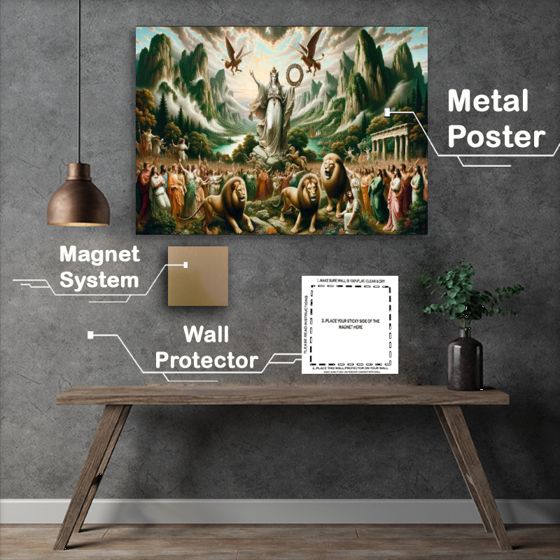 Buy Metal Poster : (Pagan deity Cybele Phrygian mother goddess)