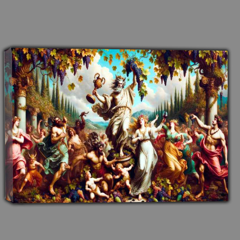 Buy Canvas : (Pagan deity Dionysus god of wine and festivity)