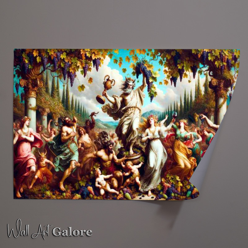 Buy Unframed Poster : (Pagan deity Dionysus god of wine and festivity)