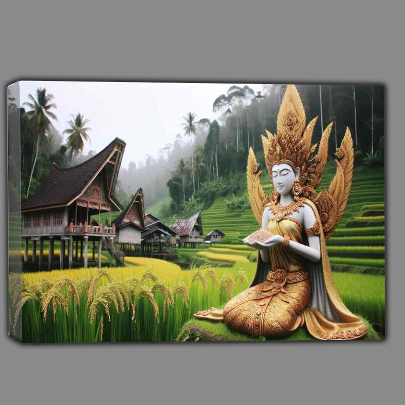 Buy Canvas : (Sumatran deity Dewi Sri graceful and nurturing)