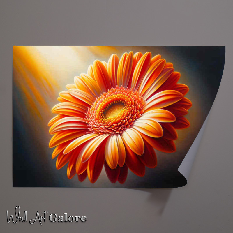 Buy Unframed Poster : (Glow the radiant beauty of a gerbera daisy)