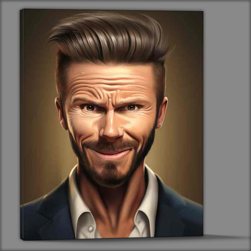 Buy Canvas : (Caricature of David Beckham)