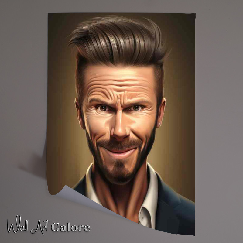 Buy Unframed Poster : (Caricature of David Beckham)