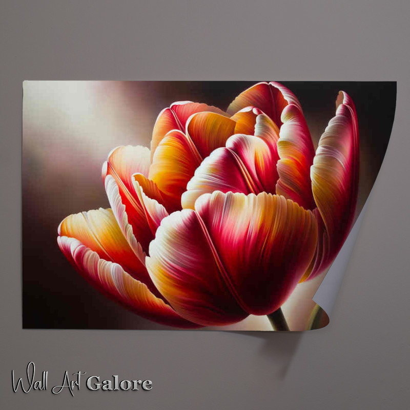 Buy Unframed Poster : (Temptation a close up view of a radiant tulip)