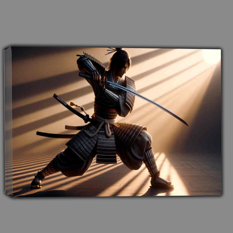 Buy Canvas : (Blades Balance a samurai warrior)
