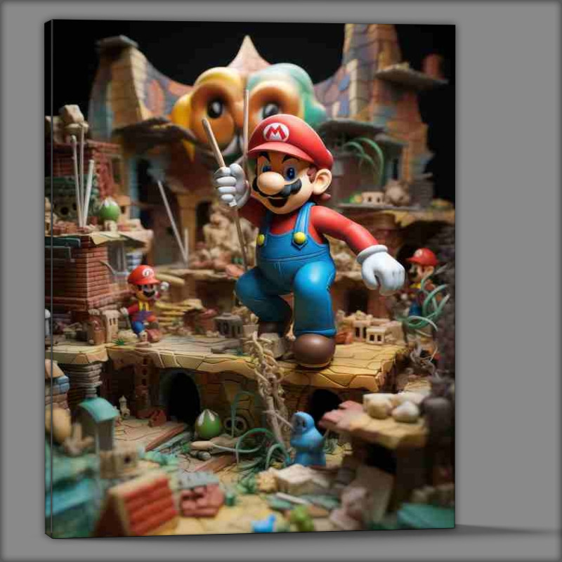 Buy Canvas : (Mario bros hyper neo plasticine style art)