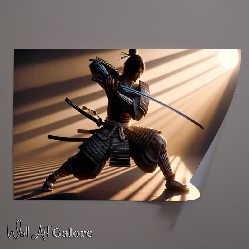 Buy Unframed Poster : (Blades Balance a samurai warrior)