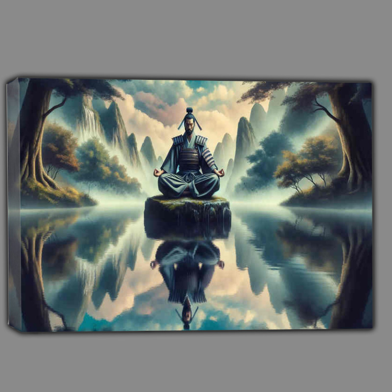 Buy Canvas : (Meditative Mastery a samurai)