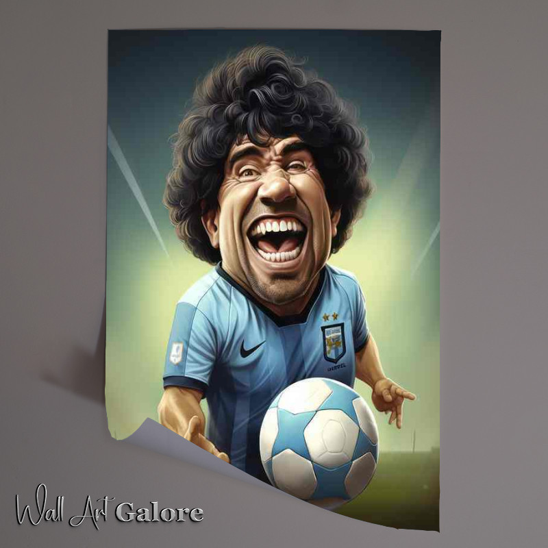 Buy Unframed Poster : (Caricature of Diego Maradona)