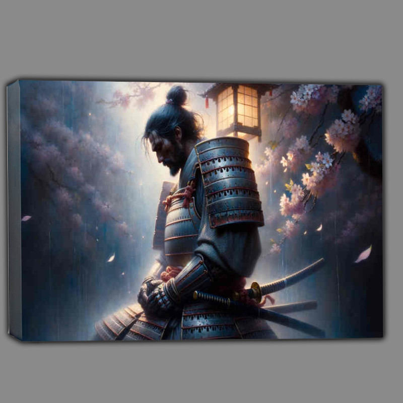 Buy Canvas : (Warriors Reverie a samurai lost in thought)
