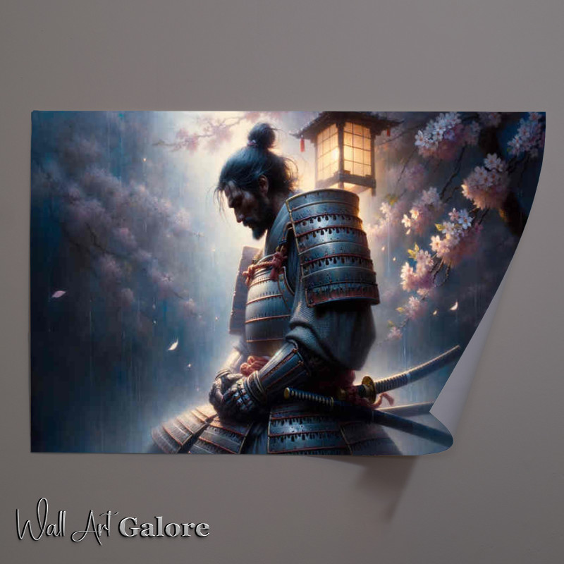 Buy Unframed Poster : (Warriors Reverie a samurai lost in thought)