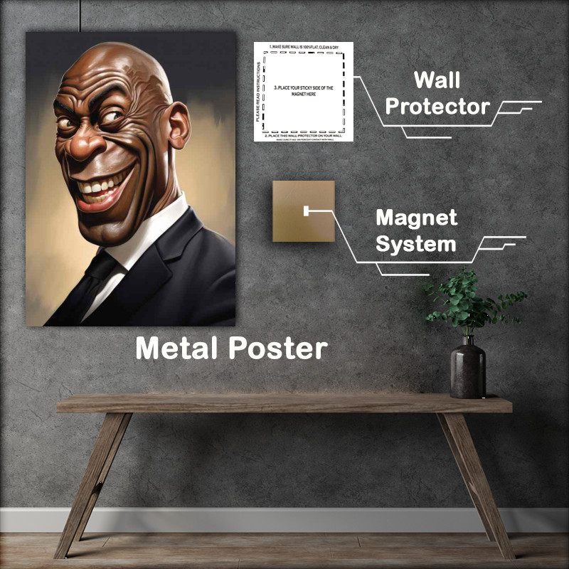 Buy Metal Poster : (Caricature of Frank bruno)