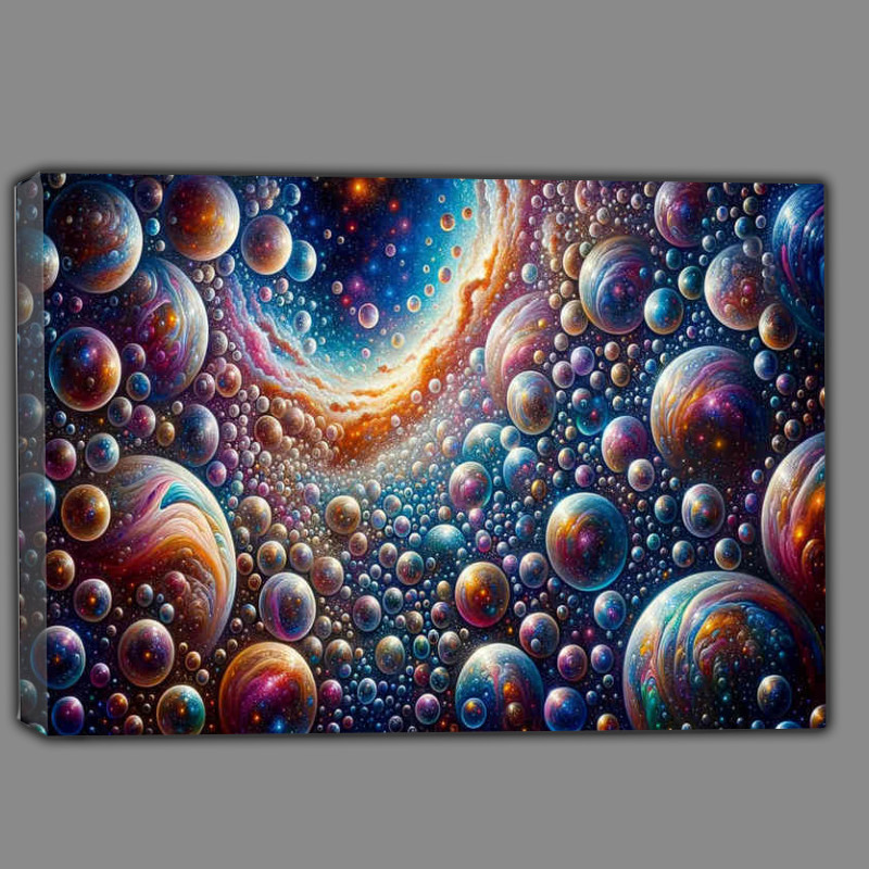 Buy Canvas : (Bubbleverse Beyond a vast universe where galaxies stars)