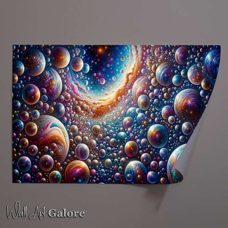 Buy Unframed Poster : (Bubbleverse Beyond a vast universe where galaxies stars)