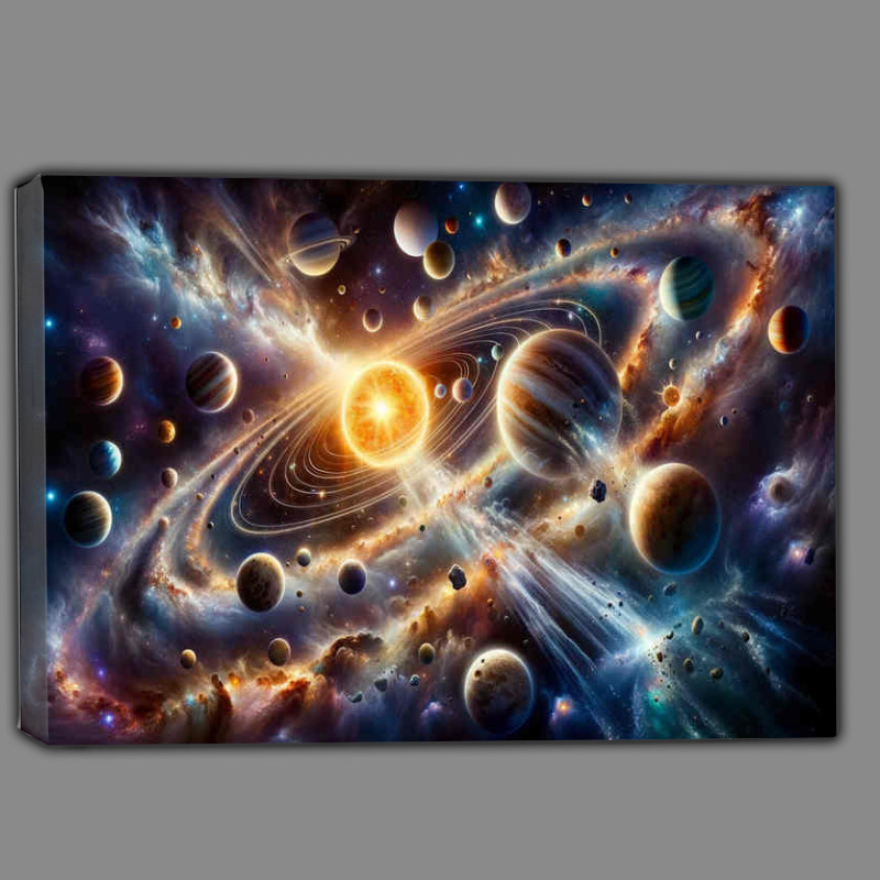 Buy Canvas : (Celestial Symphony of the solar system)