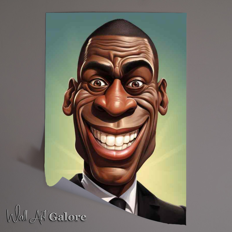 Buy Unframed Poster : (Caricature of Frank bruno boxing star)