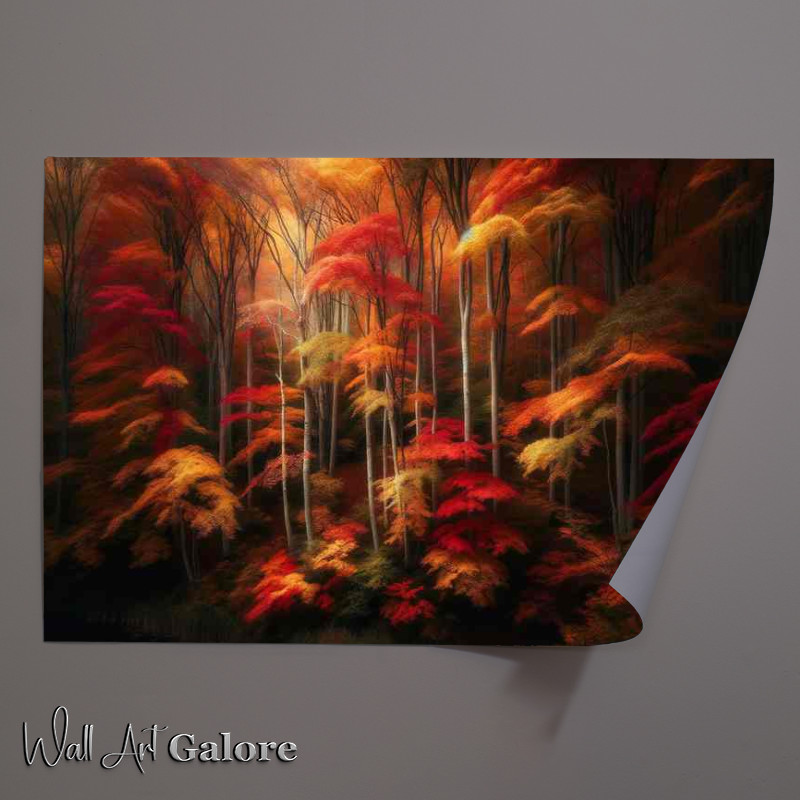 Buy Unframed Poster : (Whispers of Autumn a secluded grove)
