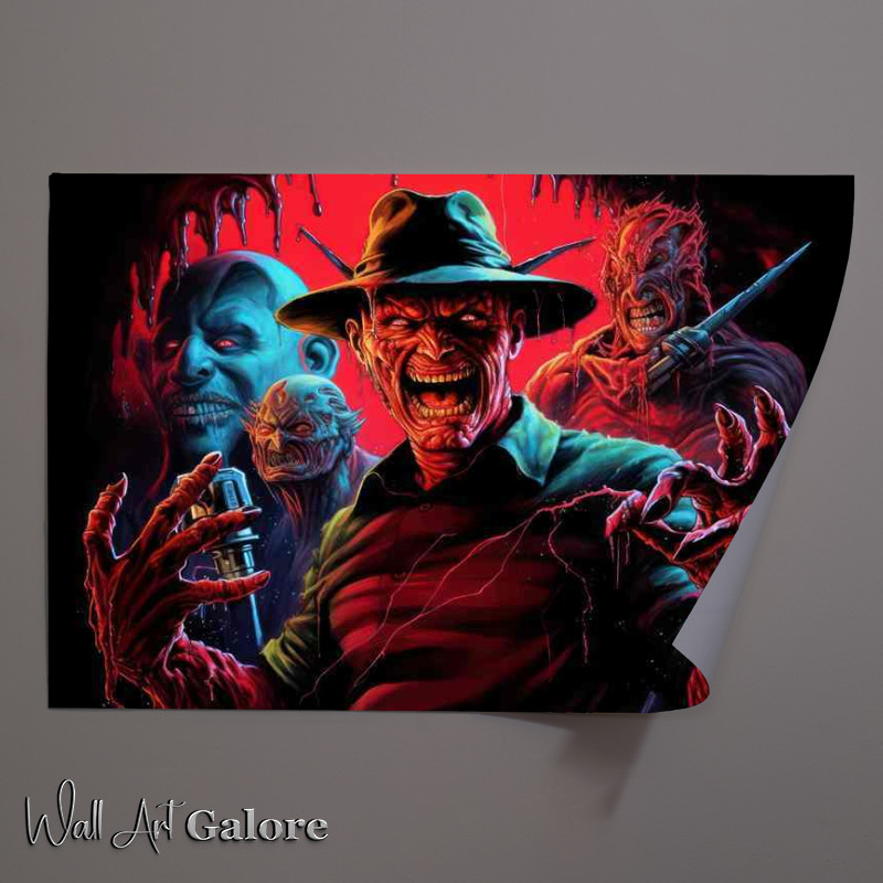 Buy Unframed Poster : (Freddy krueger And Friends Horror)