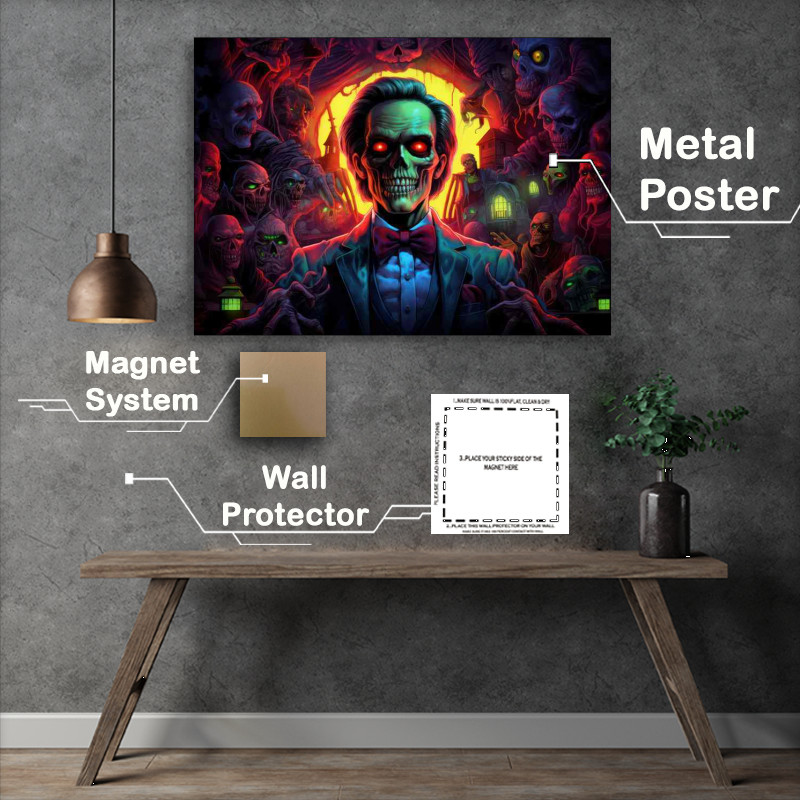 Buy Metal Poster : (Horror Zombie Movie At Night Haunted)