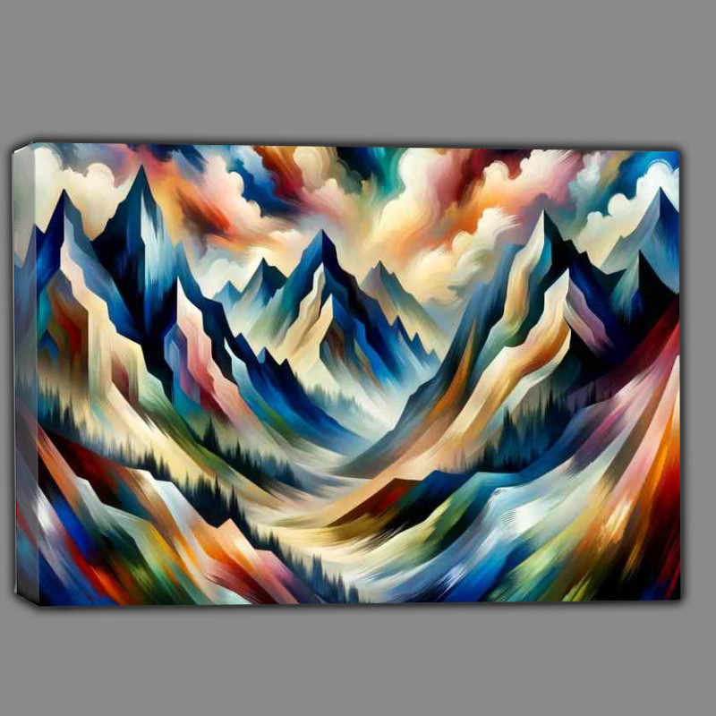 Buy Canvas : (Mystic Mountains that captures the majestic)