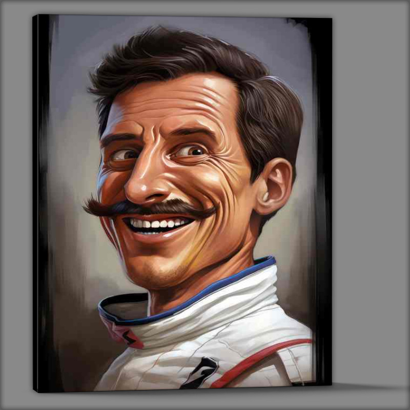 Buy Canvas : (Caricature of Graham Hill driver)
