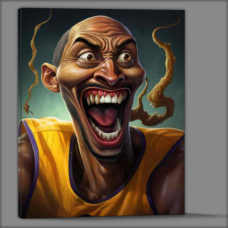 Buy Canvas : (Caricature of Kobe Bryant)