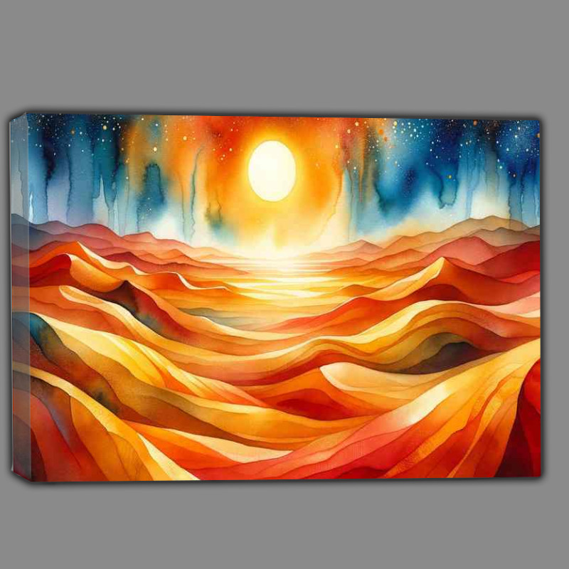 Buy Canvas : (The essence of a vast desert landscape)