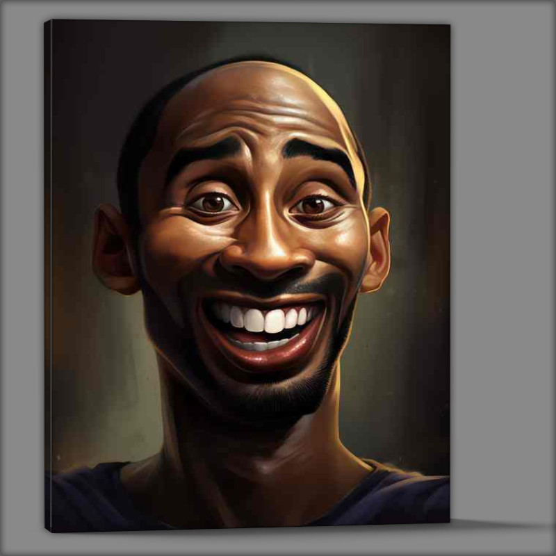 Buy Canvas : (Caricature of Kobe Bryant Basketball)