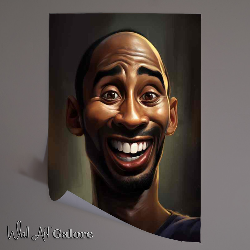 Buy Unframed Poster : (Caricature of Kobe Bryant Basketball)