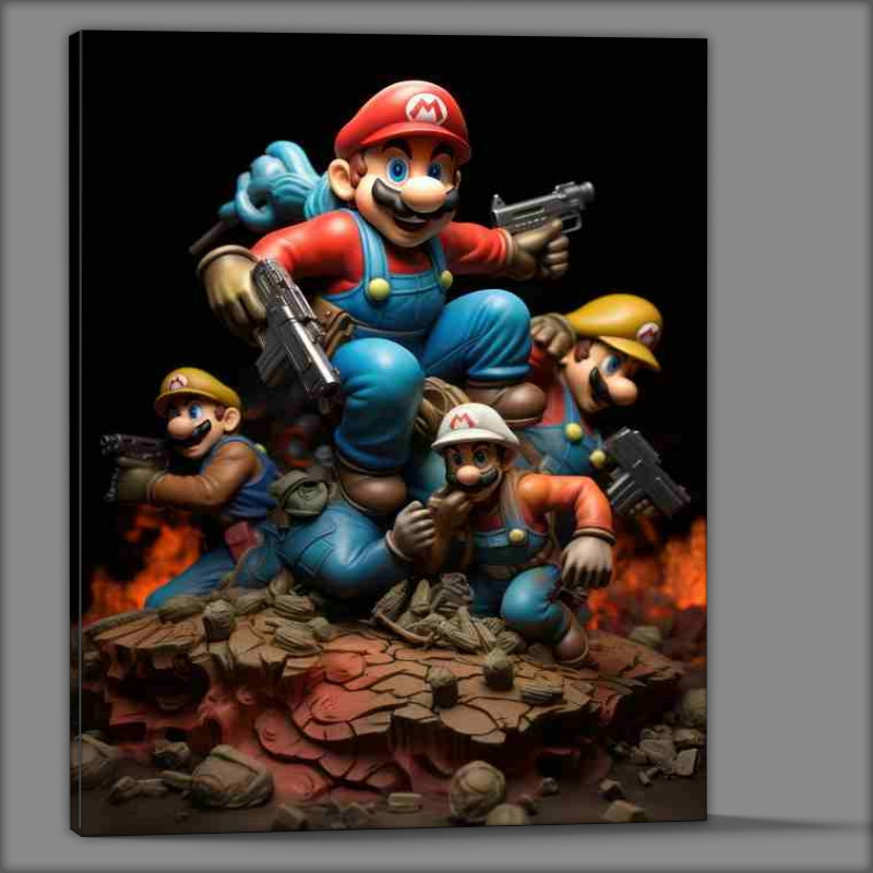 Buy Canvas : (Mario bros plasticine style)