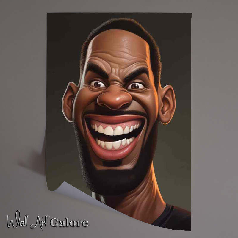 Buy Unframed Poster : (Caricature of Labron James)