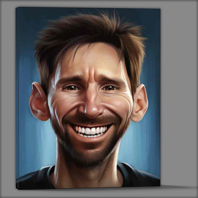 Buy Canvas : (Caricature of Lionel Messi)