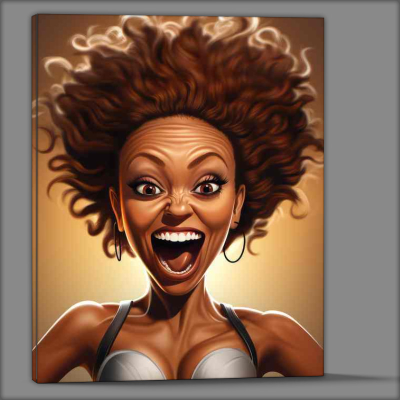 Buy Canvas : (Caricature of Mel B Spice Girl)