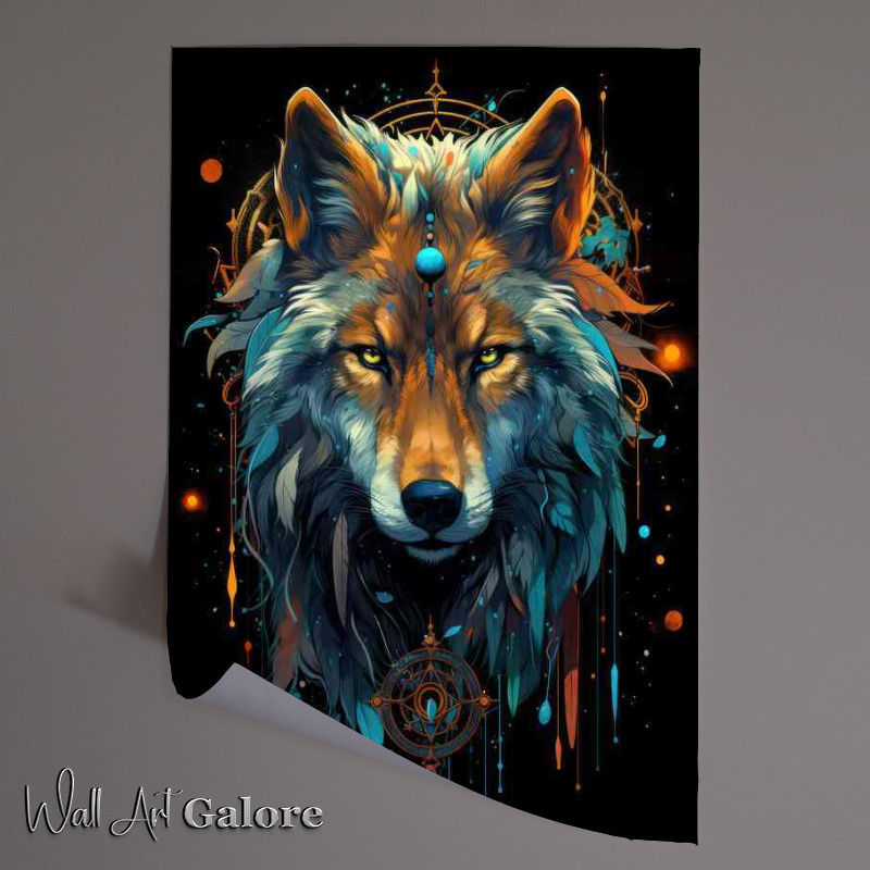 Buy Unframed Poster : (The Wolf And the dreamcatcher)