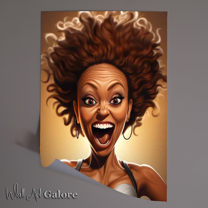 Buy Unframed Poster : (Caricature of Mel B Spice Girl)