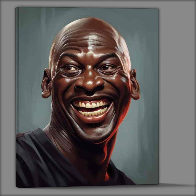 Buy Canvas : (Caricature of Michael Jordan)