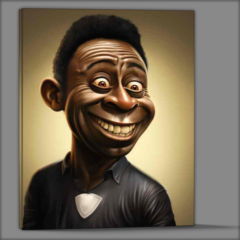 Buy Canvas : (Caricature of Pele)