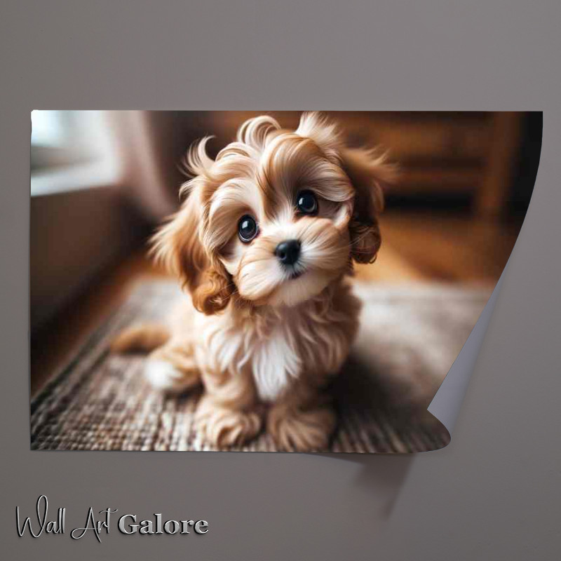 Buy Unframed Poster : (Puppy Perfection a fluffy puppy with big, expressive eyes)