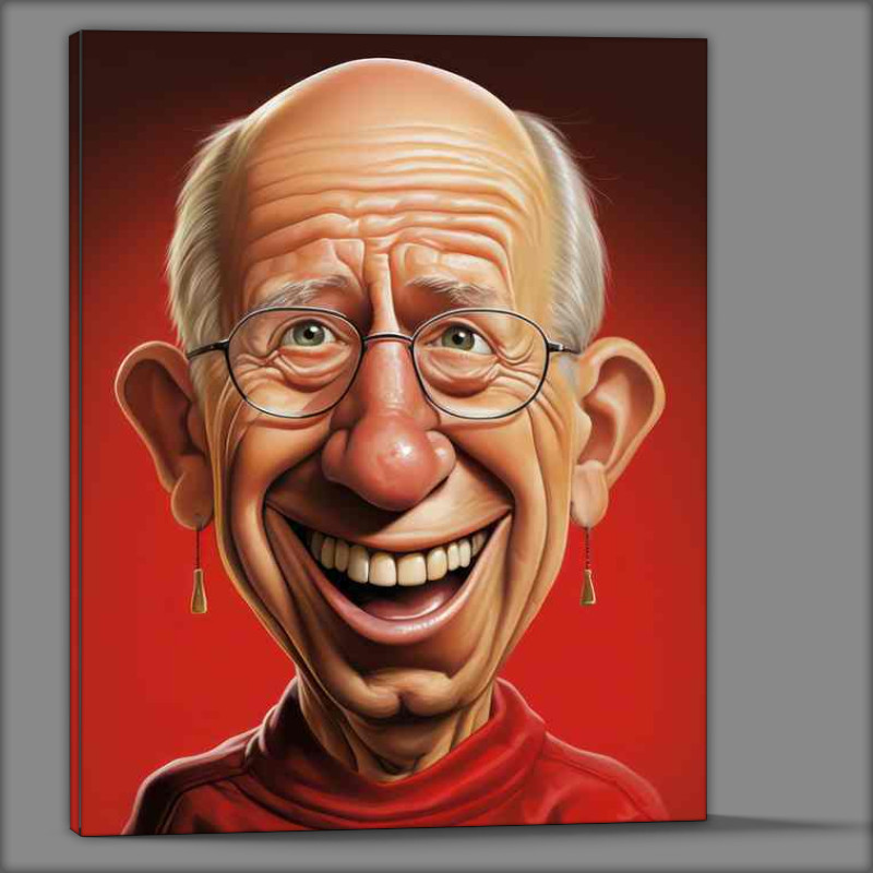 Buy Canvas : (Caricature of Sir Bobby Charlton)