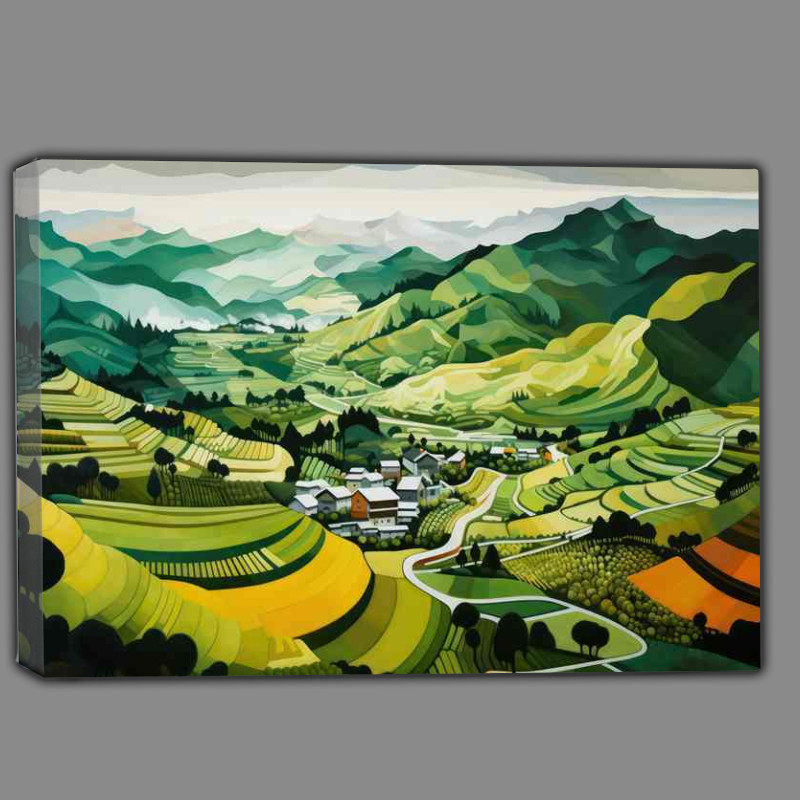 Buy Canvas : (A Country view of the farm)