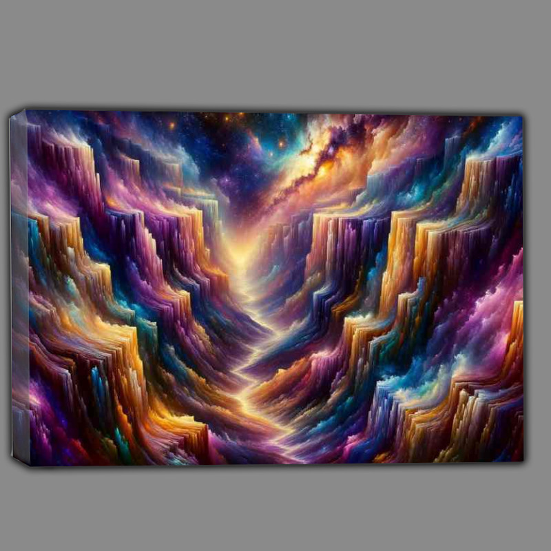 Buy Canvas : (Cosmic Canyon visualizing a celestial twist)