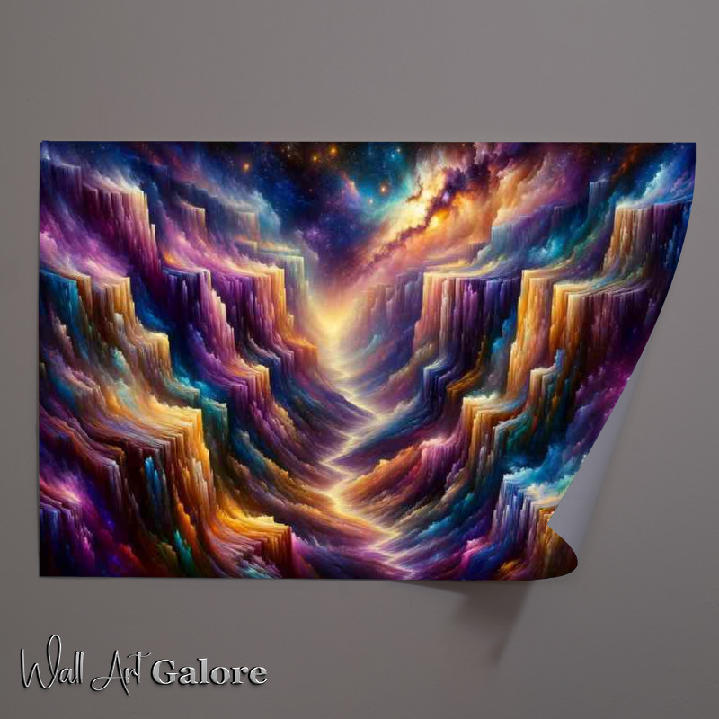Buy Unframed Poster : (Cosmic Canyon visualizing a celestial twist)