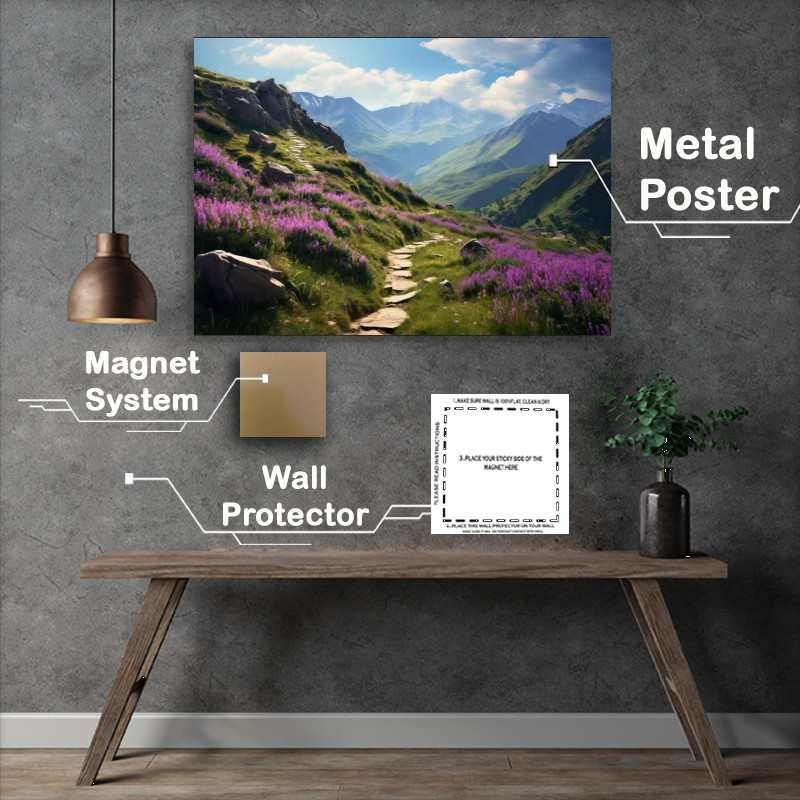 Buy Metal Poster : (Heater on the hilside tops)