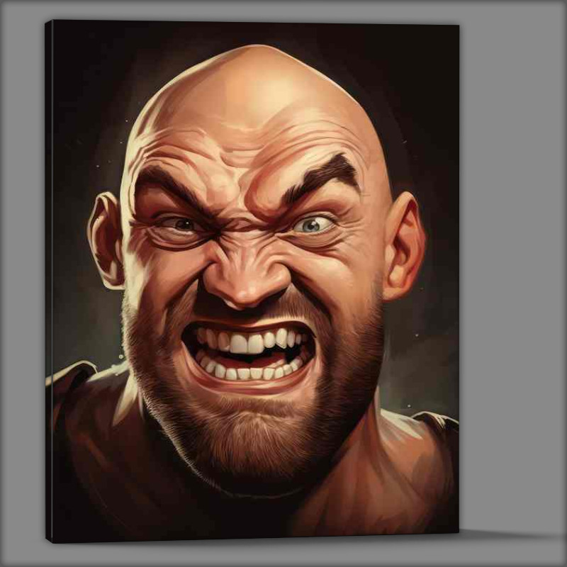 Buy Canvas : (Caricature of Tyson fury the worlds greatest boxing fighter)